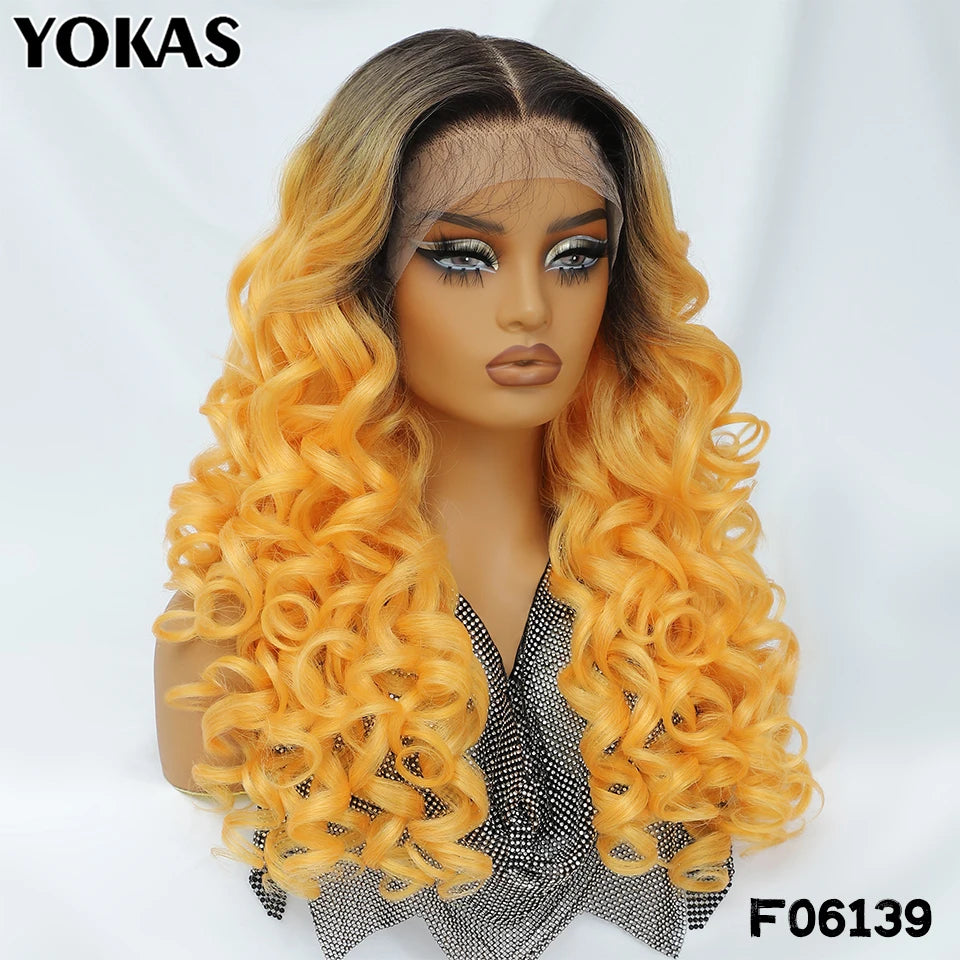 Latisha Lace Front Wigs Synthetic 24 Inch T Part Wigs For Afro Women Latisha Sensational Wigs With Baby Hair For African Female