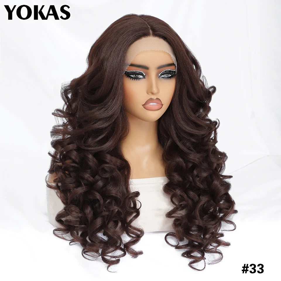 Latisha Lace Front Wigs Synthetic 24 Inch T Part Wigs For Afro Women Latisha Sensational Wigs With Baby Hair For African Female