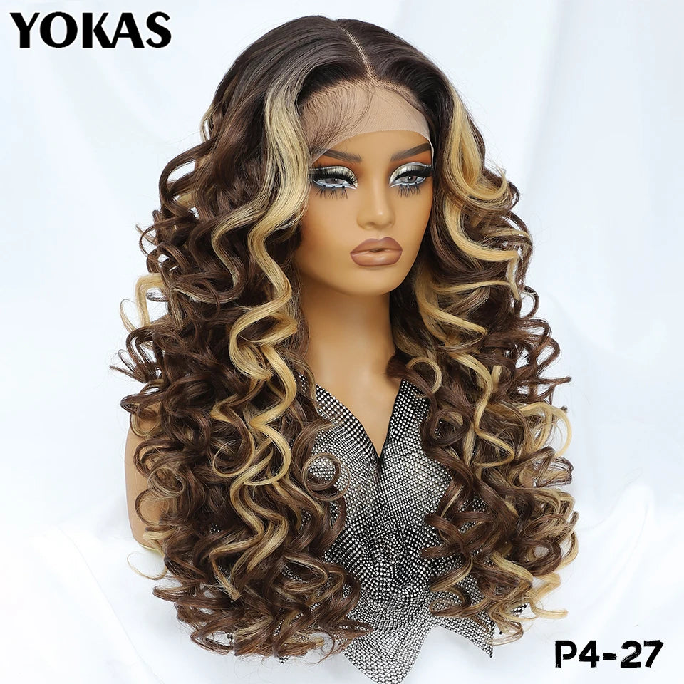 Latisha Lace Front Wigs Synthetic 24 Inch T Part Wigs For Afro Women Latisha Sensational Wigs With Baby Hair For African Female